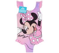Get Trend Disney Minnie Mouse Bañador Niña Bebe Traje de Baño Natación de Pieza Única para Piscina y Playa Cómodo Bañadores de Natación Niña (5-6 Años, Rosa Minnie Mouse)