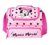 Get Trend Disney Minnie Mouse Bolsa Termica Infantil, Lunch Bag con Doble Compartimento, Asa y Correa Ajustable, Bolsa Isotermica para Colegio y Picnic, Regalo Niña (Rosa Minnie)