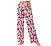 Get Trend Disney Minnie Mouse | Peanuts Snoopy Pantalones Mujer de Pijama | Largos, Pantalon con Bolsillos y Cintura Elástica, Comodo y Suave, Ropa de Casa y Dormir, Regalos Mujer y Adolescente