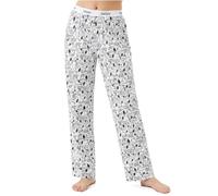 Get Trend Disney Minnie Mouse | Peanuts Snoopy Pantalones Mujer de Pijama | Largos, Pantalon con Bolsillos y Cintura Elástica, Comodo y Suave, Ropa de Casa y Dormir, Regalos Mujer y Adolescente
