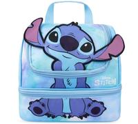 Get Trend Disney Stitch 3D Bolsa Termica Infantil Niña, Lunch Bag, Bolsa Isotermica con Doble Compartimento, Asa y Cremallera, para Colegio, Excursiones o Picnic, Regalo Niña (Azul Stitch)
