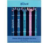 Get Trend Disney Stitch Boligrafos Borrable Set de 5 Bolígrafo Gel con Tinta Azul Ideal para Material Escolar y Papeleria Bonita Ideas Regalo (Stitch)