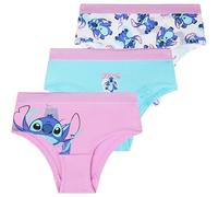 Get Trend Disney Stitch Braguitas para Niña y Adolescentes Pack de 3 Bragas de Algodon Ropa Interior Cómodas Regalos para Niñas (11-12 Años, Multi Stitch 3 Pack)