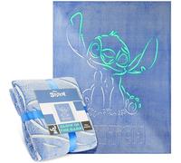 Get Trend Disney Stitch Manta Que Brilla en la Oscuridad 130x150cm para Niños y Adultos, Ideal para Cama o Sofá, Diseño Decorativo, Regalo Original (Morado Stitch)