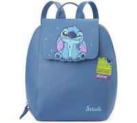 Get Trend Disney Stitch Mochila Mujer Adolescente, Mochilas Elegantes con Compartimentos, Accesorio de Moda para Colegio Viajes y Uso Diario (Azul Stitch)