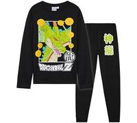Get Trend Dragon Ball Z Pijama Invierno Niño y Adolescente con Personajes Animados, Pijamas Manga Larga 2 Piezas, 7-15 Años, Ropa de Dormir (14-15 Años, Negro Dragon Ball)