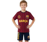 Get Trend FC Barcelona Pijama Niño 7-14 Años, Conjunto Verano Niño, Camiseta Manga Corta y Pantalón Corto 100% Algodón, Regalo Futbol (Barcelona, Burdeos/Azul Marino, 11-12 Años)