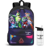Get Trend Five Nights at Freddy'S Mochila Infantil y Botella Agua 500 ml, Mochila Escolar Deporte y Ocio, Botella Sin BPA, Regalo Niño (Multi FNAF)