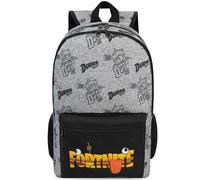 Get Trend Fortnite Grande Mochila Niño, 46 cm Mochila Escolar y Viaje, Tirantes Acolchados, Ajustable para Colegio y Ocio, Regalo Gamer (Gris Fortnite)