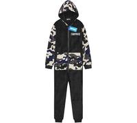 Get Trend Fortnite Pijama Entero Niños Adolescentes Ropa de Dormir con Cremallera Pijamas Polares Todo en Uno Regalos Niños (7-8 Años, Negro Camo Fortnite)