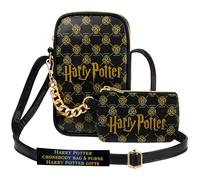 Get Trend Harry Potter Bolso Bandolera con Monedero Pequeño Niña Mujer y Adolescentes Bolsos Niña con Correa Ajustable Ideas Regalo (Negro Harry Potter)