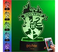 Get Trend Harry Potter Luces LED Acrílica con Control Remoto, 16 Colores y 4 Modos, Lampara Mesita Noche con Brillo Ajustable, Funciona con USB o Pilas (Multi Harry Potter)