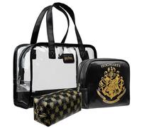 Get Trend Harry Potter Neceser Mujer y Niña, Set de 3, Neceser Maquillaje, Bolsa de Cosméticos y Viaje, Regalo para Mujer y Niña (Negro Harry Potter)