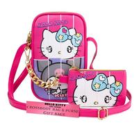 Get Trend Hello Kitty Bolso Bandolera con Monedero Pequeño Niña Mujer y Adolescentes Bolsos Niña con Correa Ajustable Ideas Regalo (Rosa Hello Kitty)