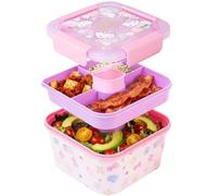 Get Trend Hello Kitty Fiambrera Infantil 1.8l Bento Box Kids Sin BPA, Con Compartimentos Y Recipiente Para Salsa, Bento Lunch Box Para Colegio Y Guarderia, Regalos Para Niñas (Multi Hello Kitty)