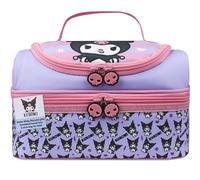 Get Trend Hello Kitty Kuromi Bolsa Termica Porta Alimentos Infantil Anime Bolso con Compartimento Comida Aperitivo para Escuela y Picnic (Multi Kuromi)