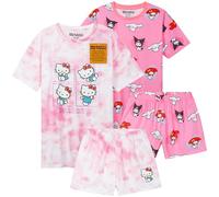 Get Trend Hello Kitty Pijama Niña Verano Pijama Chica 2 Pack de Pijamas Manga Corta Ropa Niña Adolescente Regalos para Niñas (13-14 Años, Pink)
