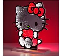 Get Trend Hello Kitty Sanrio Luces LED 3D Lámpara USB con Efecto Espejo Infinito, Lampara Noche Niños para Dormitorio, Regalos de Anime (Multi Hello Kitty 3D)