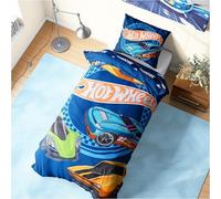 Get Trend Hot Wheels Ropa de Cama Infantil 135x200 cm, Juego de Cama Reversible para Niños y Adolescentes, Funda Nórdica y Funda de Almohada, Regalos Niños (Multi Hot Wheels, Individual)