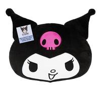 Get Trend Kuromi Cojin Decorativo 3D, Cojines Abrazar Sofá Cama, Peluche Kawaii Almohada para Niños Adolescentes Mujeres, Regalos Anime (Negro Kuromi, L31.5 x W28)