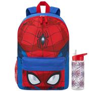Get Trend Marvel Spiderman Mochila Niño y Botella Sin BPA 500 ml, Set Infantil, Grande Mochila Escolar Deporte y Ocio, Idea de Regalo Niño (Multi Spiderman)