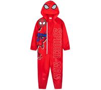Get Trend Marvel Spiderman Mono Impermeable Niño Resistente Agua con Capucha Lana Chubasquero Todo en Uno Regalos Niños (3-4 Años, Rojo Spiderman)