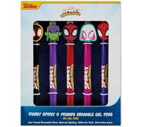 Get Trend Marvel Spidey Boligrafos Borrable Set de 5 Bolígrafo Gel con Tinta Azul Ideal para Material Escolar y Papeleria Bonita Ideas Regalo (Spidey)