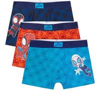 Get Trend Marvel Spidey Calzoncillos Niño 2-7 Años, Pack de 3 Boxers Infantiles de Algodón con Cintura Elástica, Ropa Interior, Regalo Niño (2-3 Años, Multi Spidey)
