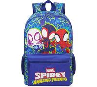 Get Trend Marvel Spidey Grande Mochila Niño 46 cm Mochila Escolar Ergonomica con Tirantes Acolchados, Regalo Niño y Adolescente (Blue Spidey)