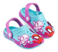 Get Trend Marvel Spidey Zuecos Niña Ligero y Antideslizante, Sandalias Verano, Zapatillas Chanclas para Playa Piscina Jardin (24/25 EU, Celeste Spidey)