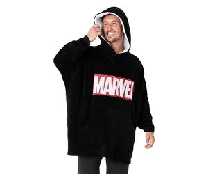 Get Trend Marvel Sudadera Oversize Hombre Avengers Sudadera Oversize de Los Vengadores Batamanta Hombre (Negro)