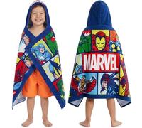 Get Trend Marvel Toalla con Capucha Niño, Poncho Toalla de Baño Infantil 100% Algodón, Absorbente, Accesorio de Viaje Poncho Piscina Playa, Regalo Niños de Verano (Multi Marvel)