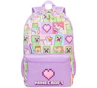 Get Trend Minecraft Mochila Niña, Mochila Escolar Ajustable y Acolchada, Gran Capacidad, Colegio, Viaje y Ocio, Regalo Gamer (Multi Minecraft)
