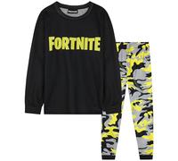 Get Trend Minecraft Pijama Niño Manga Larga, Conjunto Pijama para Niños y Adolescentes, Creeper Lounge Set, Ropa de Dormir, Regalo Gamer (9-10 Años, Amarillo Fortnite)