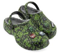Get Trend Minecraft Zuecos Niño Invierno Forrados, Zapatillas de Casa con Pelo Suave, Clogs Antideslizantes, Regalos para Niños (36/37 EU, Verde Minecraft)