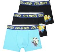 Get Trend Minions Calzoncillos Niño 4-12 Años, Pack de 3 Boxer Niño con Cintura Elástica, Ropa Interior Infantil Cómoda y Suave, Regalo Niños (4-5 Años, Multi Minions)