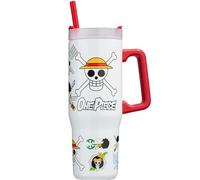 Get Trend One Piece Vaso Térmico 920 ml, Botella Acero Inoxidable, Vaso Pajita y Asa, Mantiene Hielo 42H Frío 12H Calor 8H, Taza Cafe, BPA Free, Regalo Original (Multi One Piece)