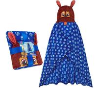 Get Trend Paw Patrol Manta con Capucha para Niños 130x90cm, Poncho Manta Suave con Diseño 3D y Detalles de Personaje para Regalos y Navida (Azul Paw Patrol)