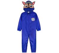 Get Trend Paw Patrol Mono Impermeable Niño con Forro Polar, Traje Lluvia Entero con Capucha, Chubasquero de Una Pieza Infantil (4-5 Años, Azul Paw Patrol)
