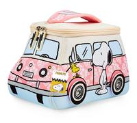 Get Trend Peanuts Snoopy Bolsa Aseo con 2 Compartimentos, Neceser de Viaje Mujer y Chica Adolescente para Viaje, Maquillaje, Regalo Original (Rosa Snoopy)
