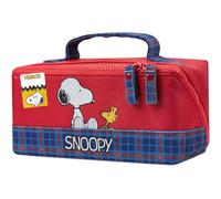 Get Trend Peanuts Snoopy Bolsa Aseo con 2 Compartimentos, Neceser de Viaje Mujer y Chica Adolescente para Viaje, Maquillaje, Regalo Original (Rojo Snoopy)