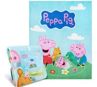 Get Trend Peppa Pig Manta Infantil para Cama Sofá Viaje, Decoracion Dormitorio, Mantas Suaves y Divertidas, Regalos Originales, 130x150cm (Multi Peppa Pig)