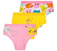 Get Trend Pokemon Braguitas para Niña y Adolescentes, Pack de 3 Bragas de Algodon, Ropa Interior Cómodas, Regalos para Niñas (11-12 Años, Multi Pokemon 3 Pack)