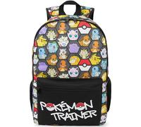Get Trend Pokemon Grande Mochila Niño, 46 cm Mochila Escolar, para Deporte, Viaje y Ocio, Pikachu, Tamaño Ajustable, Idea de Regalo Niños (Negro/Multi Pokemon)