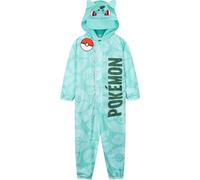 Get Trend Pokemon Mono Impermeable Niño Niña con Forro Polar Traje de Lluvia Pikachu con Capucha y Cremallera Ropa Impermeable Regalo Niños (5-6 Años, Azul Bulbasaur)