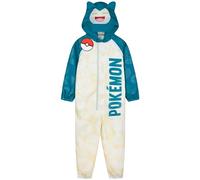 Get Trend Pokemon Mono Impermeable Niño Niña con Forro Polar Traje de Lluvia Pikachu con Capucha y Cremallera Ropa Impermeable Regalo Niños (7-8 Años, Multi Snorlax)