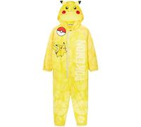 Get Trend Pokemon Mono Impermeable Niño Niña con Forro Polar Traje de Lluvia Pikachu con Capucha y Cremallera Ropa Impermeable Regalo Niños (9-10 Años, Amarillo Pikachu)