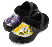Get Trend Pokemon Zuecos Niño Invierno Forrados, Pikachu Zapatillas de Casa con Pelo Suave, Clogs Antideslizantes, Regalos para Niños (36 EU, Multi Pokemon)