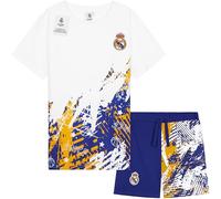 Get Trend Real Madrid CF Pijama Corto Niño y Adolescente Chico Conjunto de Pijamas Futbol Verano Ropa Niño Cómoda Regalos Niños (9-10 Años, Multi Real Madrid)