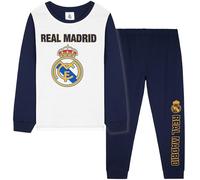 Get Trend Real Madrid Pijama Futbol Niño Adolescente, Conjunto Pijama Invierno 2 Piezas con Camiseta Manga Larga y Pantalón, Regalos Niños (7-8 Años, Azul Marino Real Madrid)